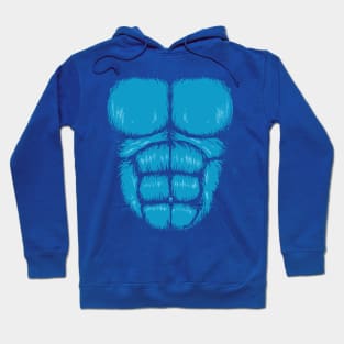 Blue Beast Chest Hoodie